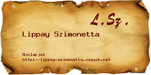 Lippay Szimonetta névjegykártya
